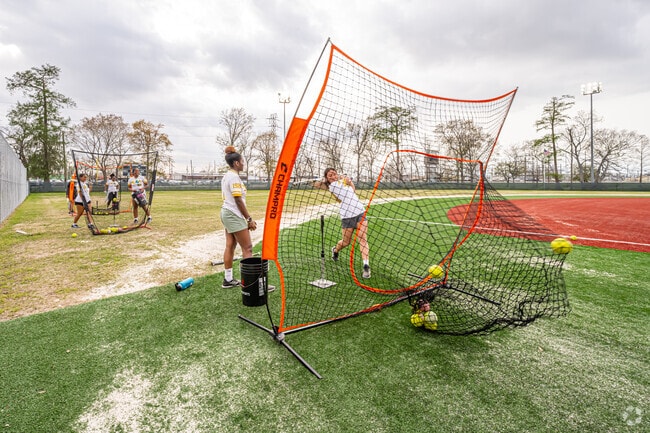 Xavier University's softball team practices at La Salle Park in Airline Park.