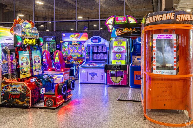 Sundale children enjoy playing arcade games at Sky Zone Trampoline Park.
