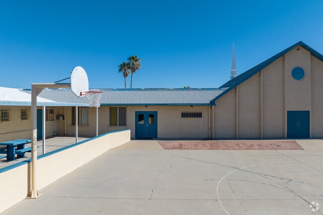 Students can enjoy basketball while on recess at Faith Christian  Academy in Tucson, Arizona