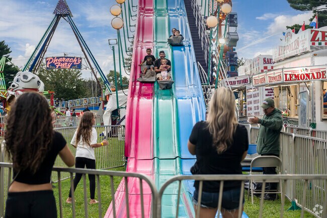Feel your stomach drop on the big slide at the annual Eisenhower Park Family Festival.