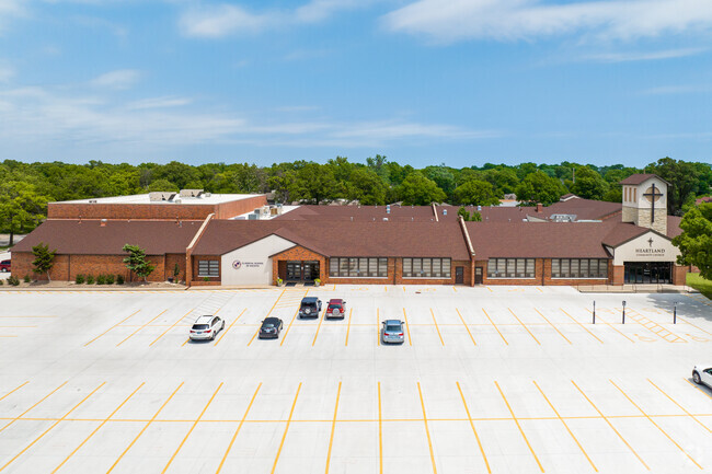 There are ample parking spaces in Classical School of Wichita.