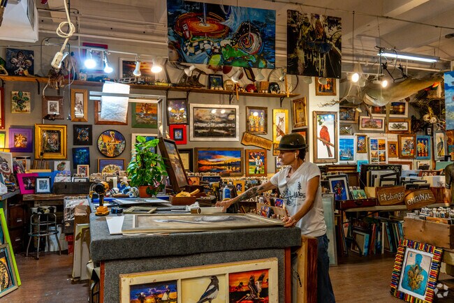 Explore unique creations at Candice Alexander Art Studio on your Downtown Lake Charles.