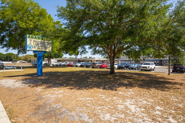 Adams Middle School serves students in the Hillsborough County School District near Lowry Park.