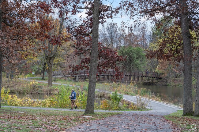 Residents of Valparaiso head over to Rogers Lakewood Park to take a scenic walk.