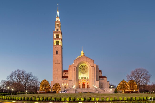 The Catholic University isn't far away in north east Washington, DC.