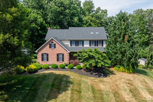Colonial homes in Amity are typical to see, many having big lawns and pristine landscaping.