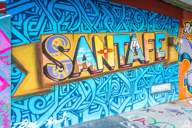 You'll find plenty of New Mexican and Southwestern themed murals across West Guadalupe Historic.