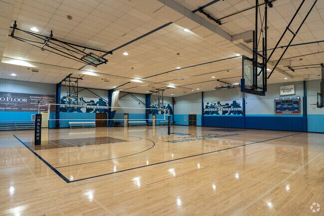 J. Babe Stearn Community Center offers multiple basketball courts & a free-weight gym.
