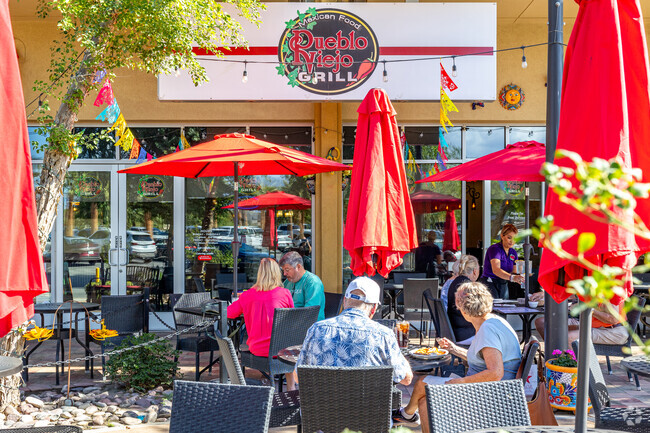 Sit outdoors and enjoy a nice atmosphere at Pueblo Viejo in the Avondale neighborhood.