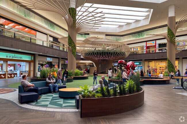 Fox Valley Mall, located near West Sanctuary Lane, features over 60 stores and restaurants.