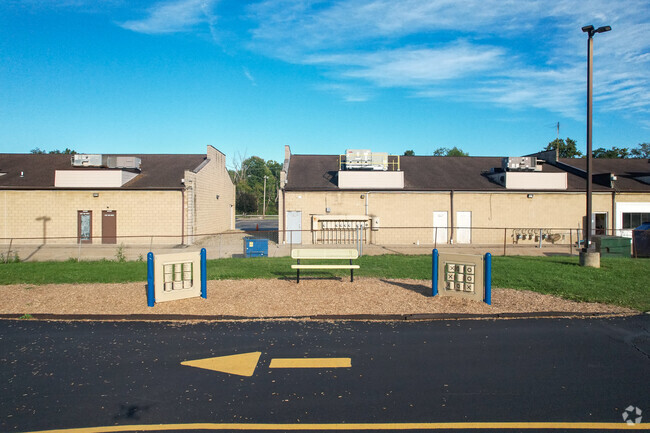 Te playground at Wilcox Primary School has many different play structures.m.