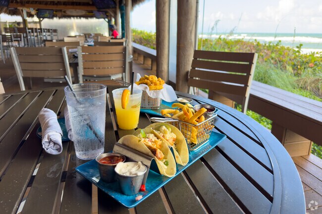 Longboards Oceanfront Grill in Indian Harbour Beach offers dining with a view of the ocean.
