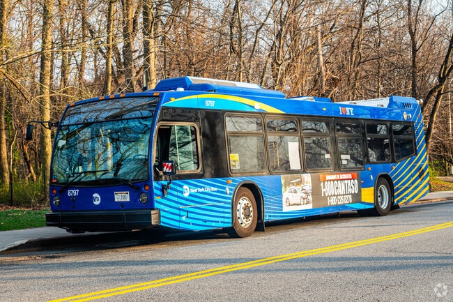 MTA buses are frequently used by Bayside. locals.