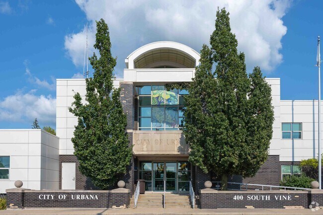 The Urbana City Building is a beautiful building located near the Southeast Urbana area.
