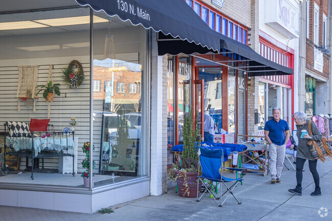 Shoppers adore the variety of shops on North Main Street in Graham.