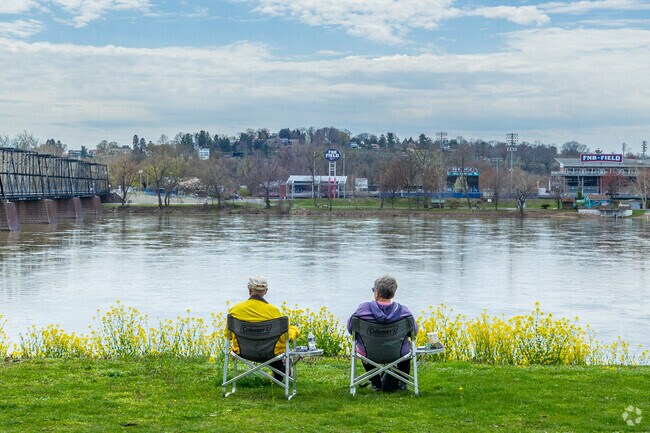 Sit back, relax and enjoy the beautiful scenery at Riverfront Park in Downtown Harrisburg.