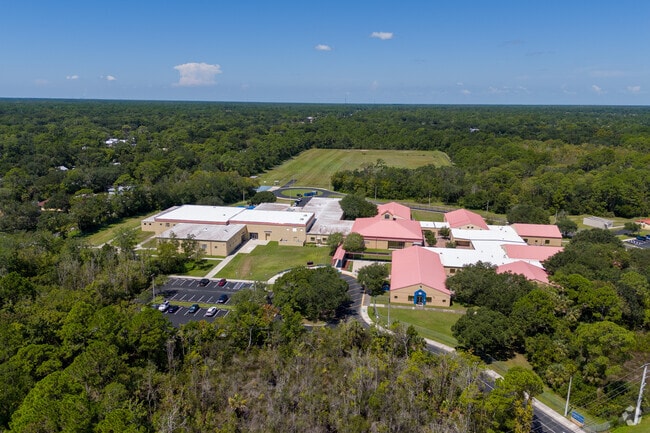 Aerial view of the Sebastian Middle School in Saint Augustine.