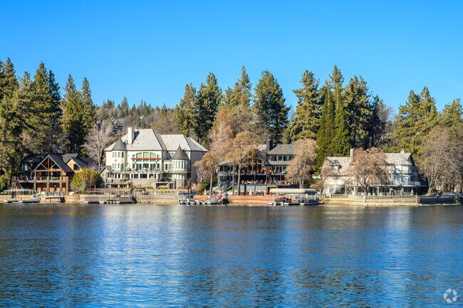 Lake Arrowhead lakefront homes are a bit pricier.