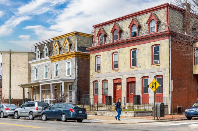 Duplexes offer a bit more space from neighbors within Powelton Village.