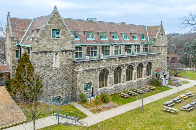 Stroll through the peaceful campus grounds of  Community Day School.