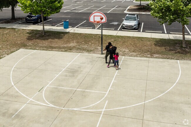 A Baymeadows mother and daughter are working together to block the basket.