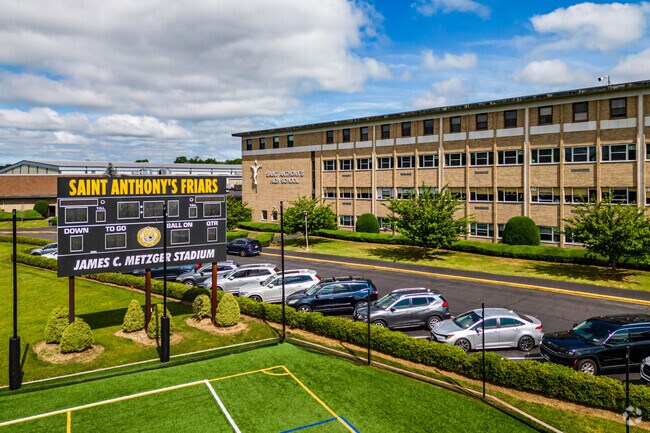 Close to Dix Hills, St. Anthony's High School in South Huntington has two football fields.
