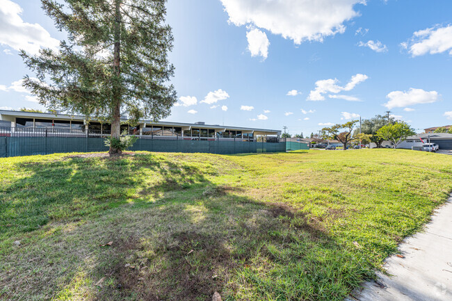 The front of Rancho Starbuck Intermediate School in La Mirada