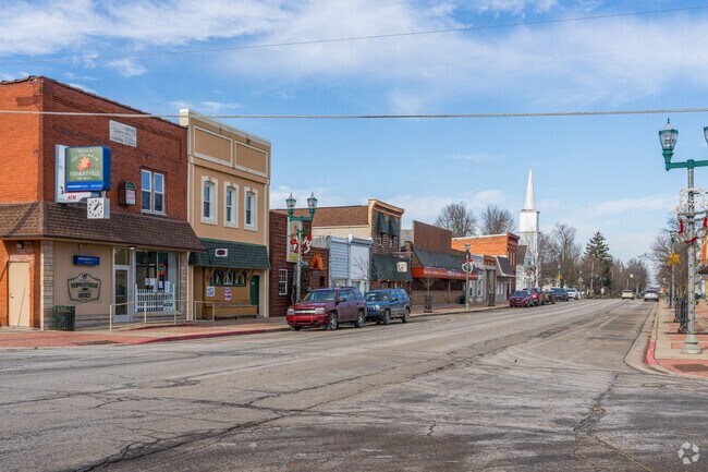 The Main street in the village of Vermontville.