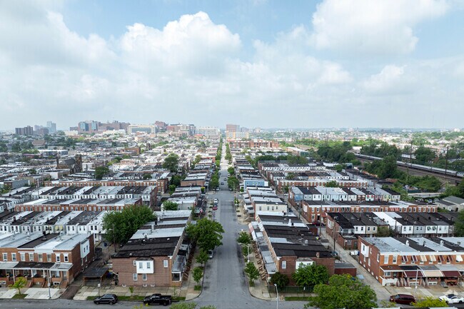 Madison-Eastend is a short drive directly to the Johns Hopkins campus.