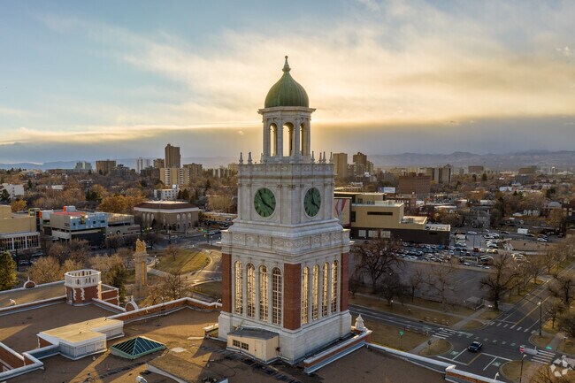 The bell tower at Denver East High School is a cherished part of the nearby architecture
