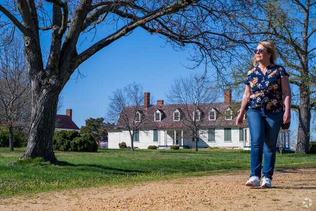Walking through the grounds at Petersburg National Battlefield-City Point Unite.