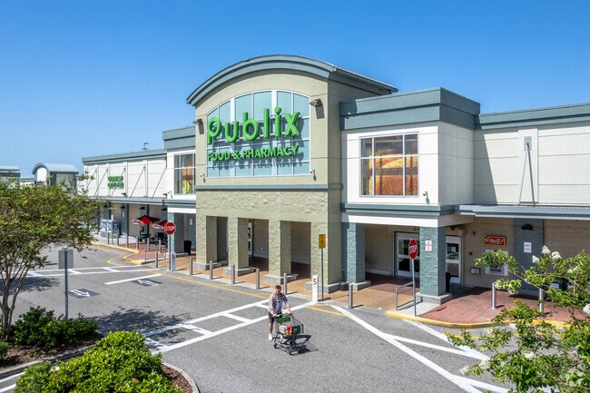 Residents of Palm River-Clair Mel frequent Pavilion Crossing Plaza for its shopping and Publix for weekly groceries.