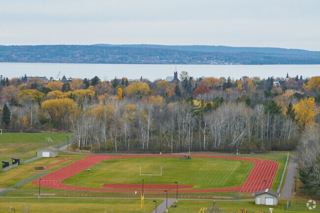 Ashland High School has a track and football field on campus.