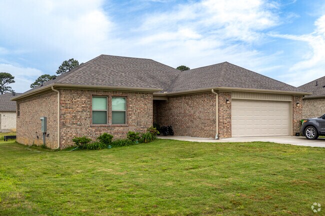 Red brick siding is a common building element among Beebe homes.