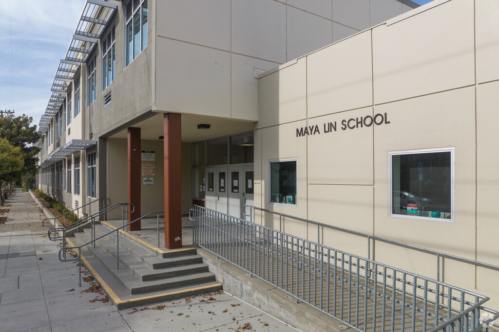 Maya Lin Elementary School gets an A- on Niche and has about 440 students in  Alameda.