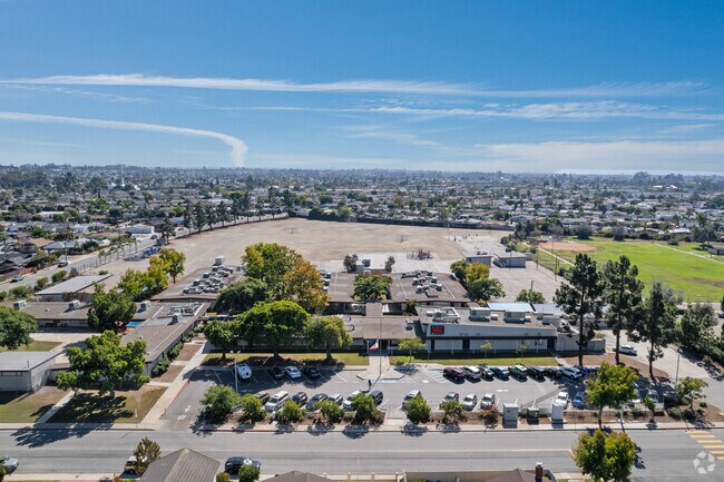 A view from above Lafayette Elementary.