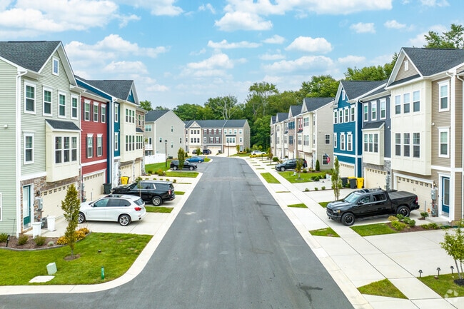 There are many newly constructed townhomes in Glen Burnie, Maryland.
