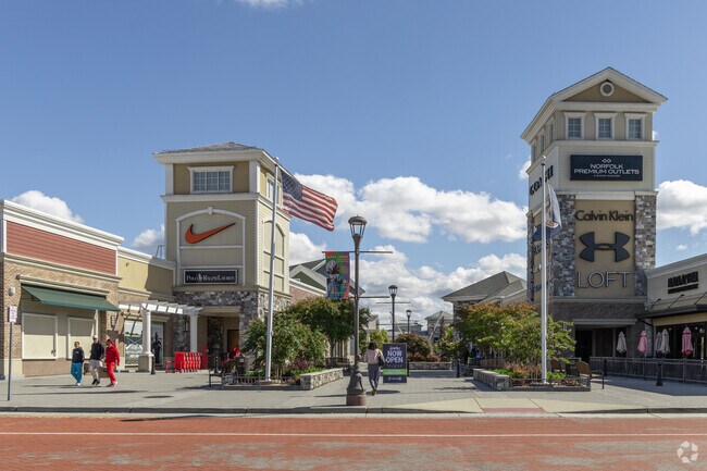 Azalea Acres residents have plenty of shopping options at Norfolk Premium Outlets.
