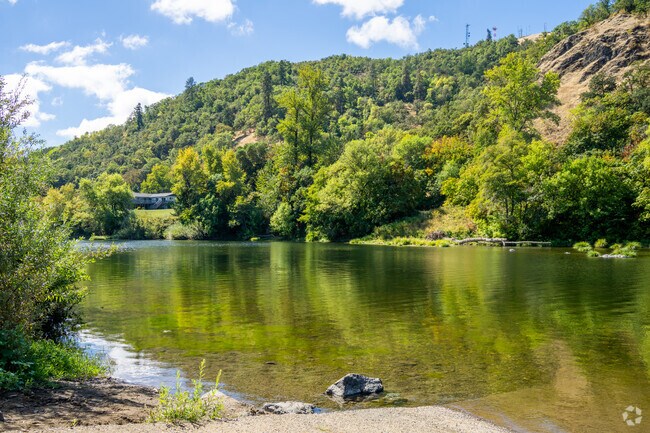 Visitors can enjoy a day by the South Umpqua River in picturesque Echo Bend Ranch.