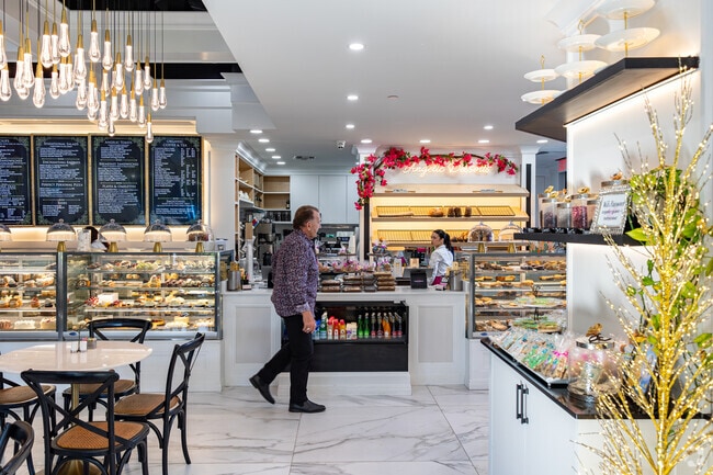 Angelic Desserts is a beautiful cafe offering coffee and pastries near Emerald Lakes.