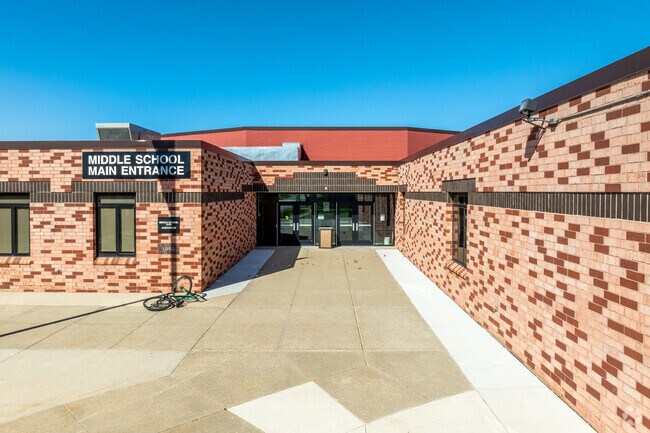 Woodward-Granger Middle School has a separate entrance from the high school.
