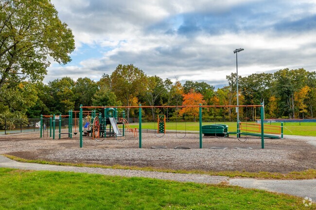 Saylesville Elementary School has an adjacent public playground for local kids in Saylesville.