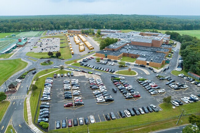 Longwood High School has a fairly large campus with many well maintained fields.