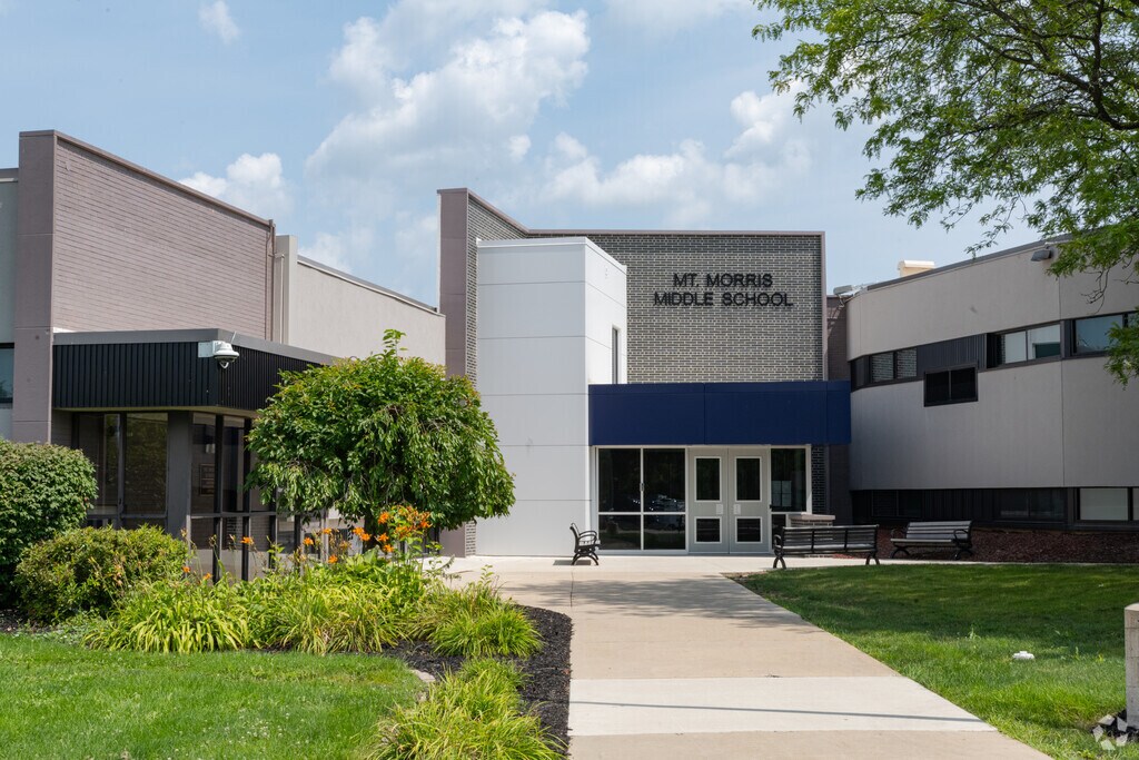 Mt. Morris Junior High School building in Mt Morris.