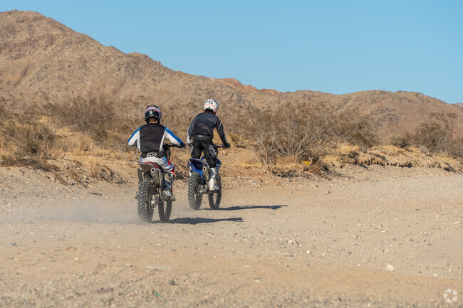 Experience the adrenaline rush of dirt biking in the scenic landscapes surrounding Spring Valley Lake.