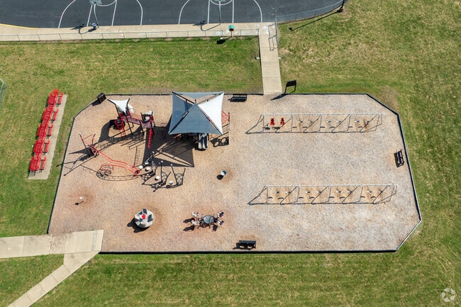Children at Bellaire Elementary School have a great playground to have fun on.
