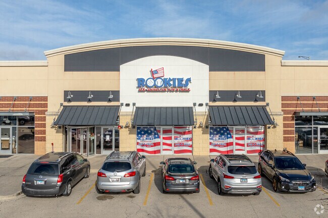 Strip malls provide Northeast Elgin residents with numerous shopping options.