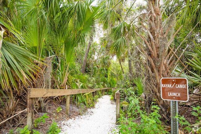 Rye Preserve has a kayak and canoe launch among tall trees and singing birds.