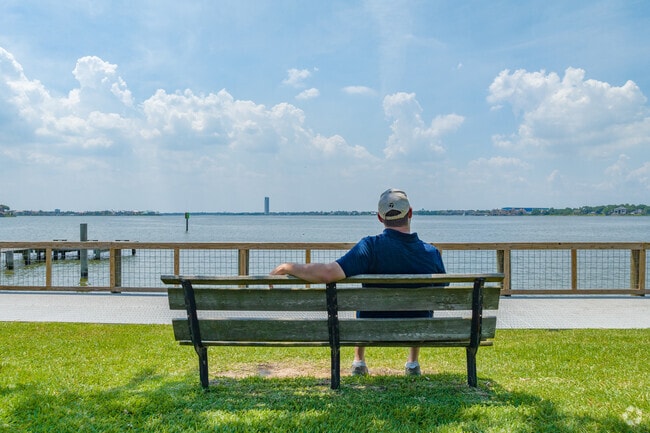 The Lowell Brown Fishing Pier in Clear Lake Shores is a great place to watch the boats go by.
