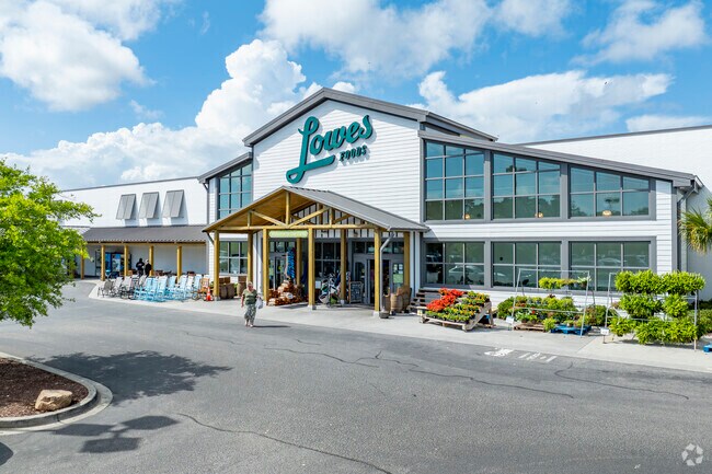 Lowes Foods in Carolina Forest features a train-themed Boxcar Coffee and Beer Den, offering a unique shopping experience.